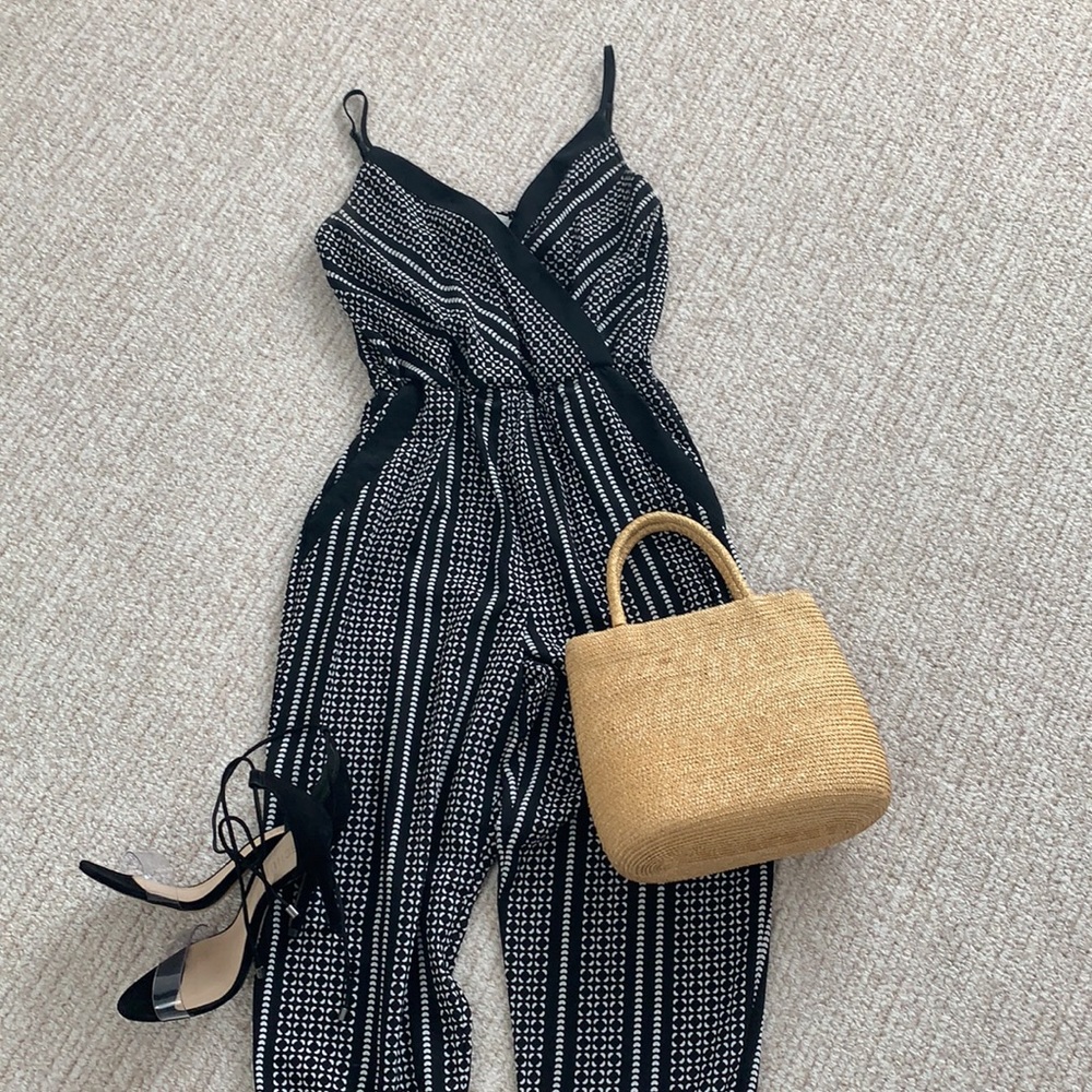 Black/white pattern Romper